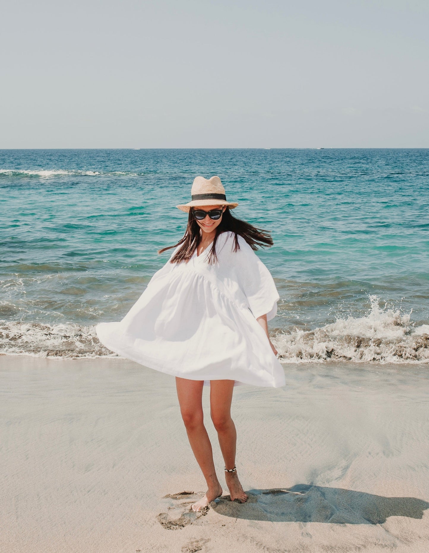 Lininė suknelė BEACH -50%