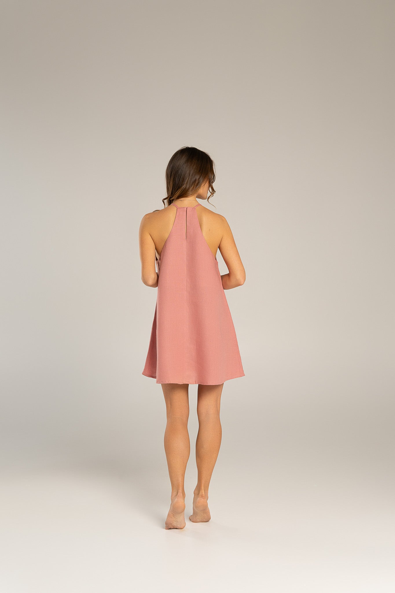 Linen dress SKY -40%