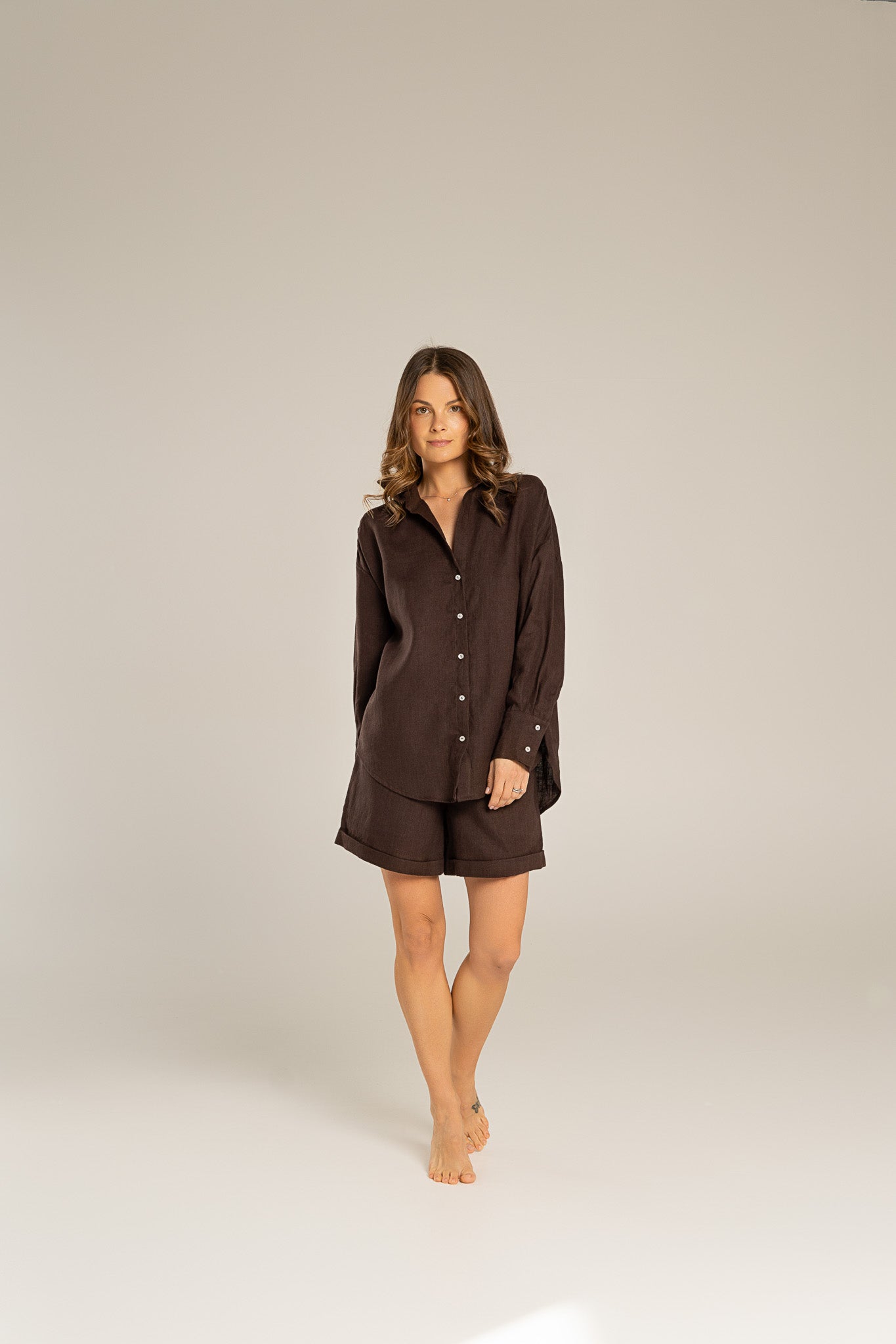 Linen shorts PALM -50%